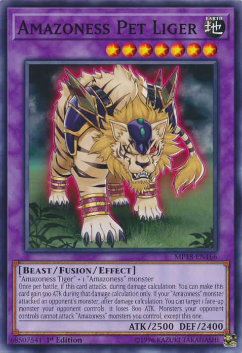 yugioh cards amazoness Amazoness Pet Liger [MP18-EN166] Common