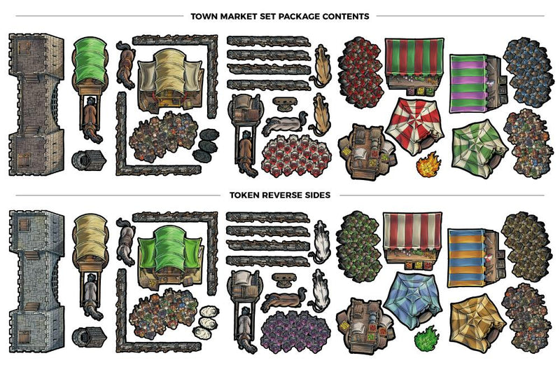 Tabletop Tokens - Town Market Set