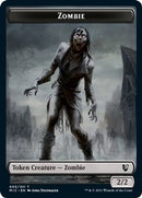 Zombie // Zombie Double-Sided Token (005 MIC/005 MID) [Innistrad: Midnight Hunt Commander Tokens]