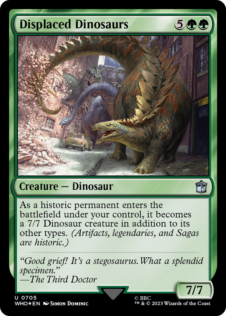 Displaced Dinosaurs (Surge Foil) [Doctor Who]