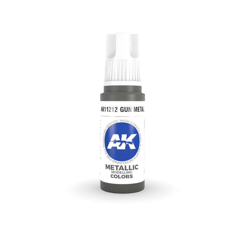 AK Interactive 3G Acrylic Gun Metal 17ml
