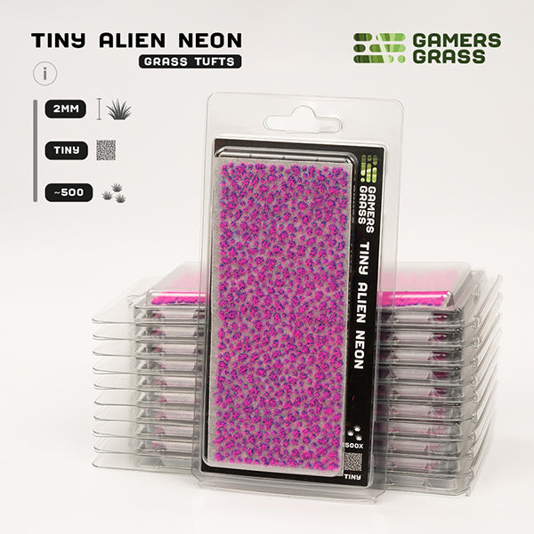 Gamers Grass Tufts: Tiny Tufts- Alien Neon- Tiny