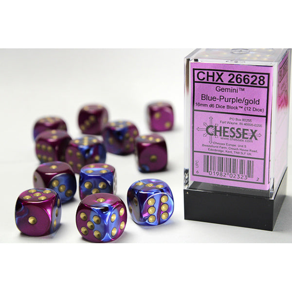 16mm 12d6 Gemini: Blue-Purple/Gold