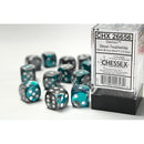 16mm Dice Block Gemini: Steel-Teal/ White (12d6)
