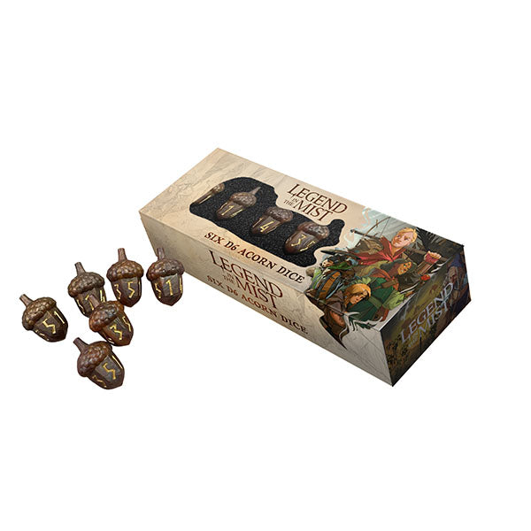 Legend in the Mist 6d6 Acorn Shaped Resin Dice Set