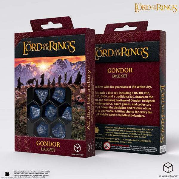 7-Die Set: The Lord of the Rings- Gondor Dice Set