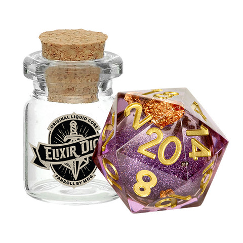 D20 Liquid Core Elixir Dice: Aether Abstract