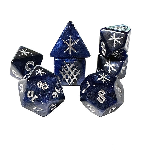 7-Die Set: Knight's Blade (Blue)