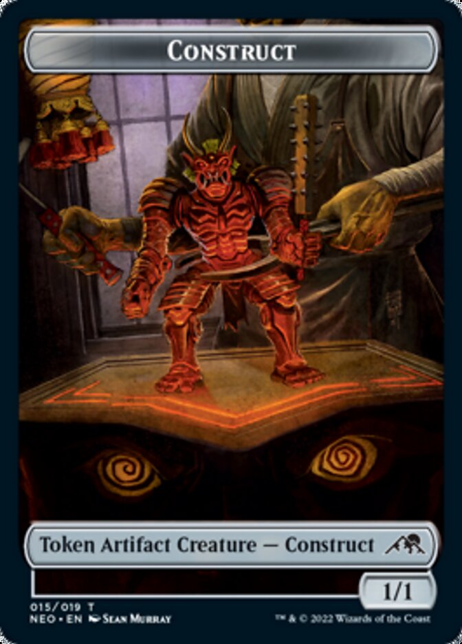 Construct (015) // Blood (017) Double-Sided Token [Challenger Decks 2022 Tokens]