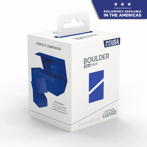 Ultimate Guard Boulder 100+ Deck Box - Solid Blue