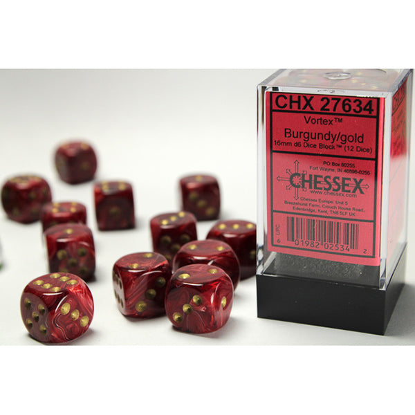 16mm 12d6 Vortex: Burgundy/Gold