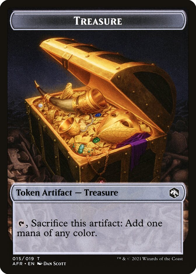 Servo // Treasure Double-Sided Token [Dungeons & Dragons: Adventures in the Forgotten Realms Commander Tokens]