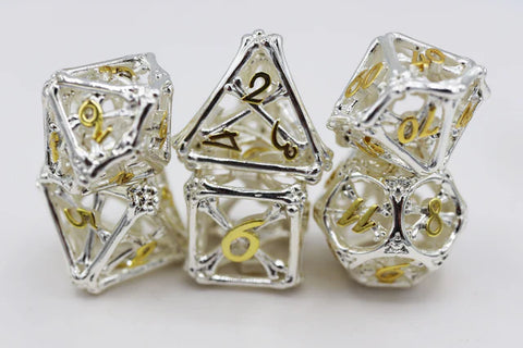 Holy Bones - Hollow Metal RPG Dice Set