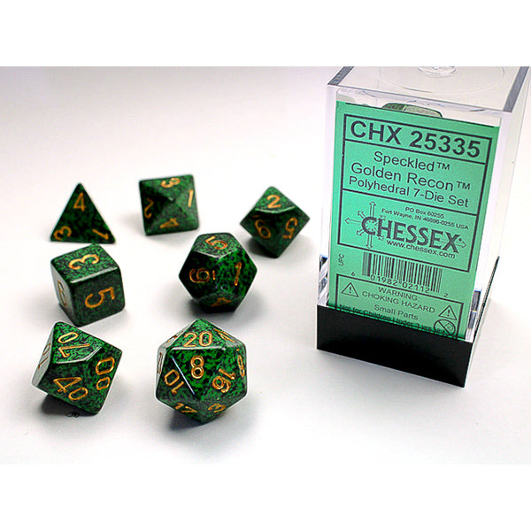 7-Die Set Speckled: Golden Recon