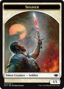 Soldier (004) // Wrenn and Six Emblem (021) Double-Sided Token [Modern Horizons Tokens]