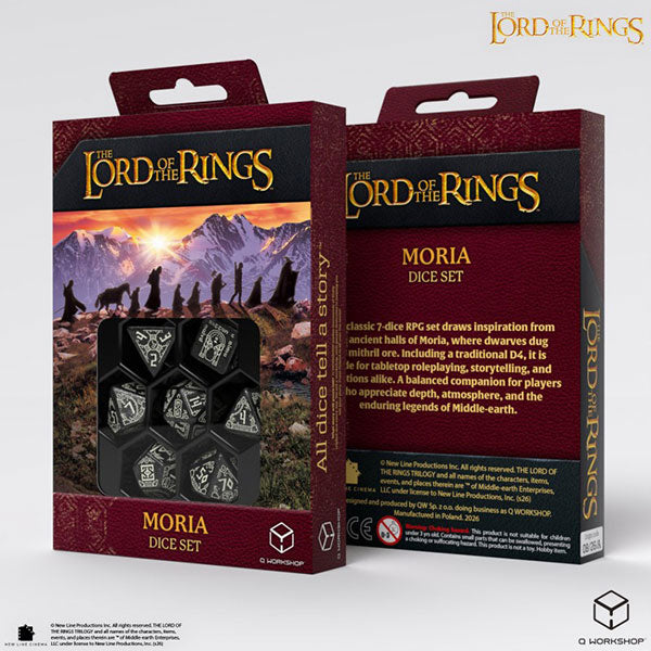 7-Die Set: The Lord of the Rings- Moria -Glow in the Dark- Dice Set
