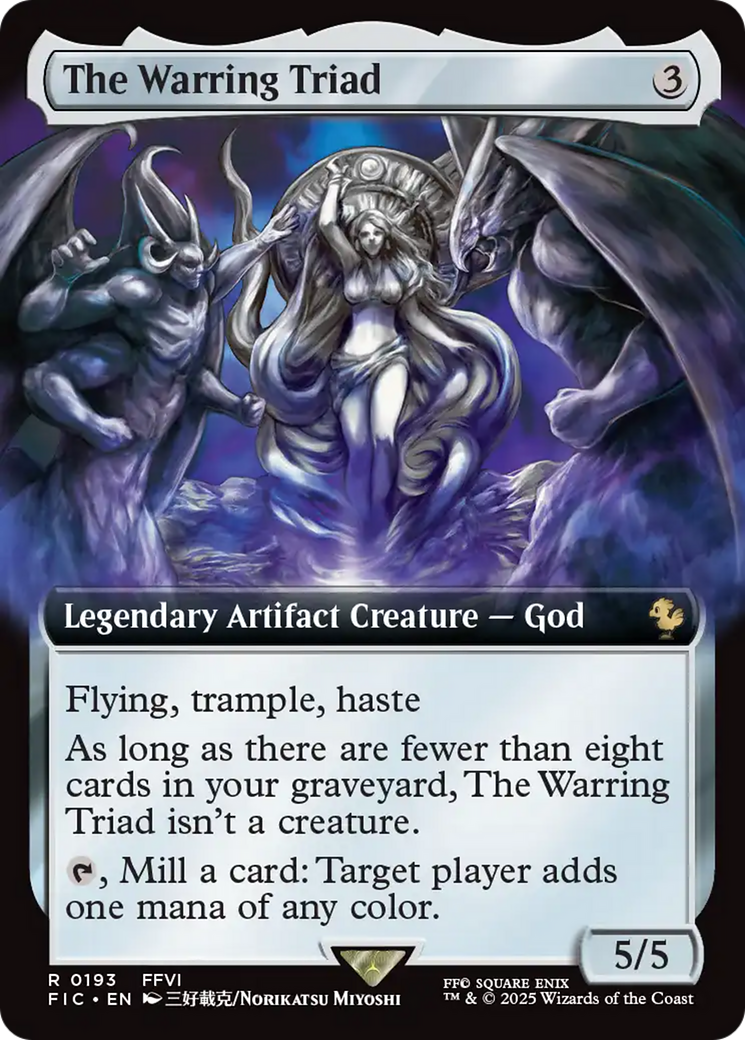 The Warring Triad (Extended Art) [FINAL FANTASY Commander]