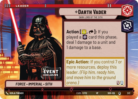 Darth Vader - Dark Lord of the Sith (2/2) (Hyperspace) (Event Promo) (2/2) [Miscellaneous]