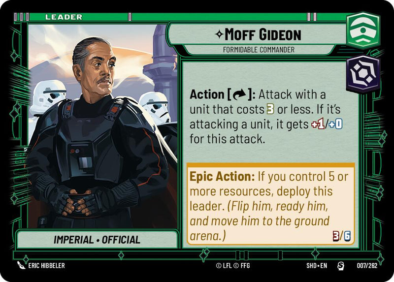 Moff Gideon - Formidable Commander (007/262) [Shadows of the Galaxy]