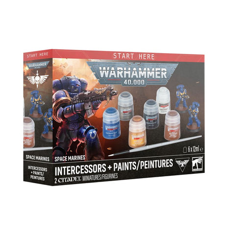 Warhammer 40K: Space Marines: Intercessors + Paints (2026)