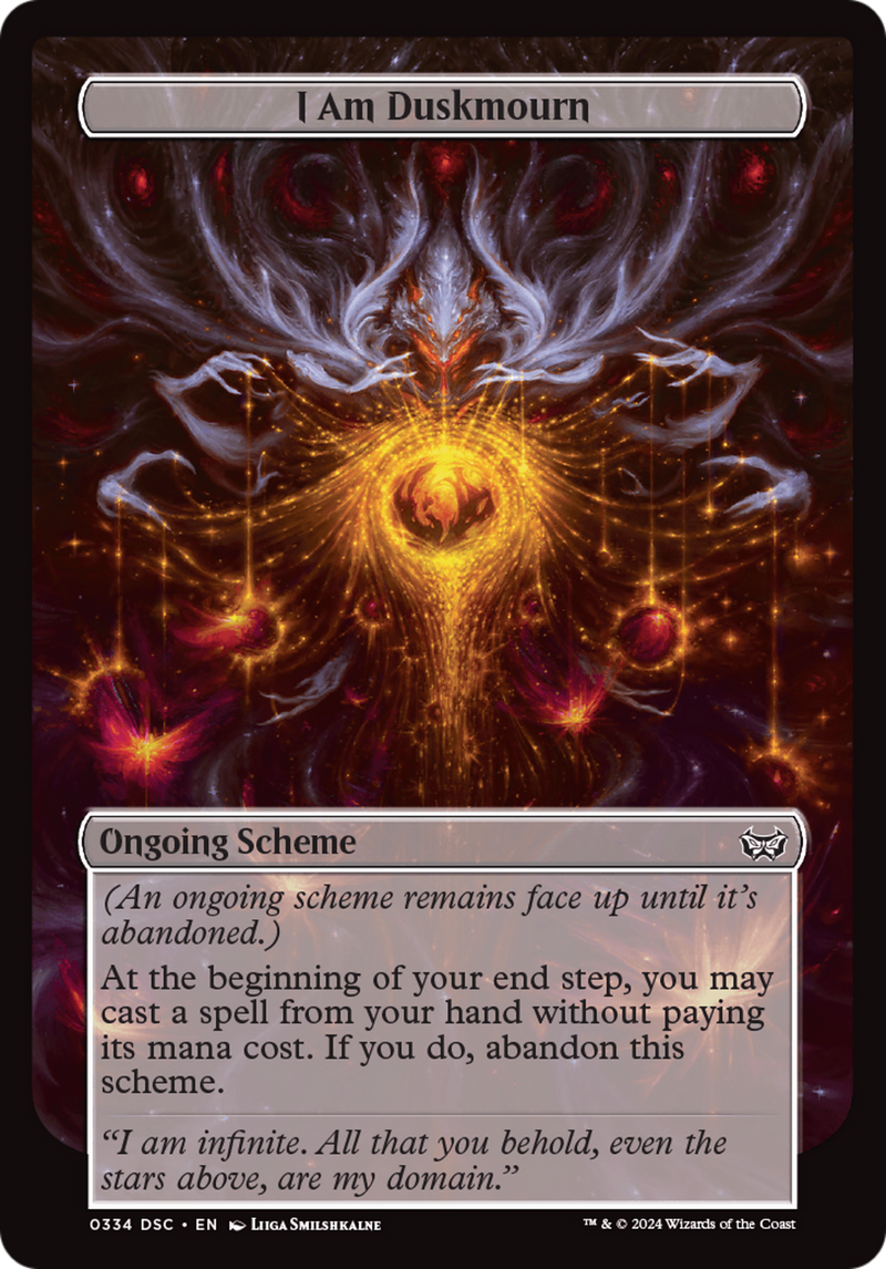 arch enemy mtg cards I Am Duskmourn (Full Art) [Duskmourn: Archenemy]