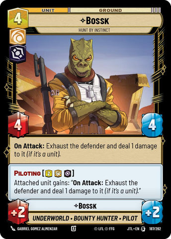 Bossk - Hunt By Instict (187/262) (187/257) [Jump to Lightspeed]