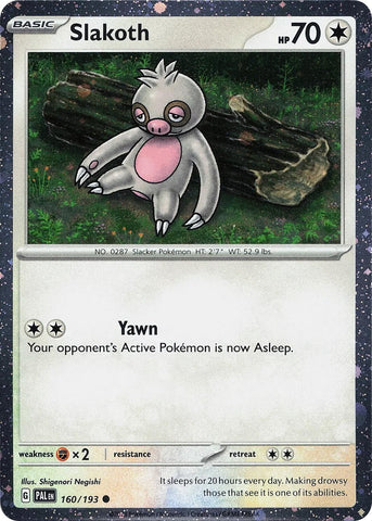 Slakoth (160/193) (Cosmos Holo) [Scarlet & Violet: Paldea Evolved]