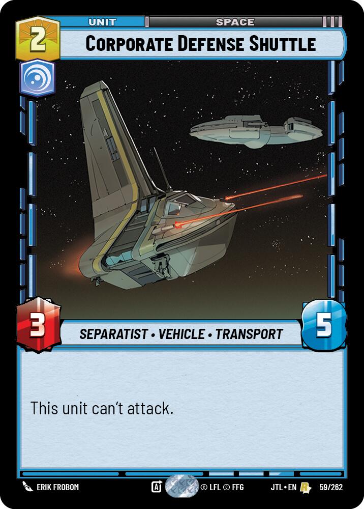 Corporate Defense Shuttle (059/262) (059/262) [Jump to Lightspeed]