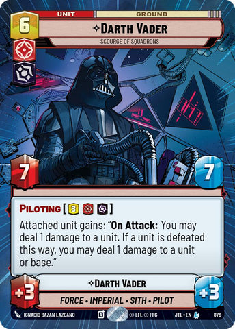Darth Vader - Scourge of Squadrons (876) (Hyperspace Foil) (876) [Jump to Lightspeed]