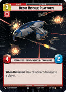 Droid Missile Platform (896) (Hyperspace Foil) (896) [Jump to Lightspeed]