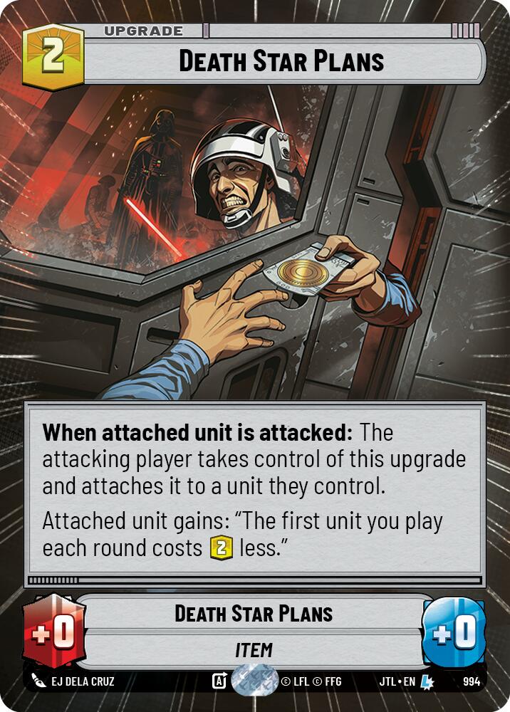 Death Star Plans (994) (Hyperspace Foil) (994) [Jump to Lightspeed]
