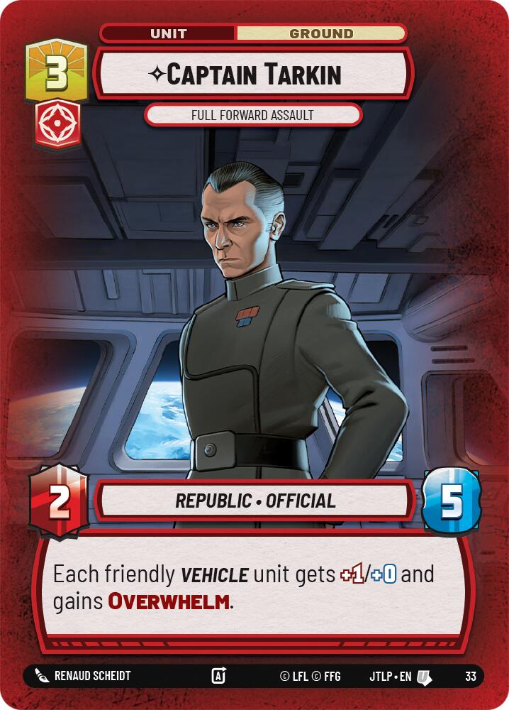 Captain Tarkin - Full Forward Assault (Foil) (33) [Jump to Lightspeed: Weekly Play]