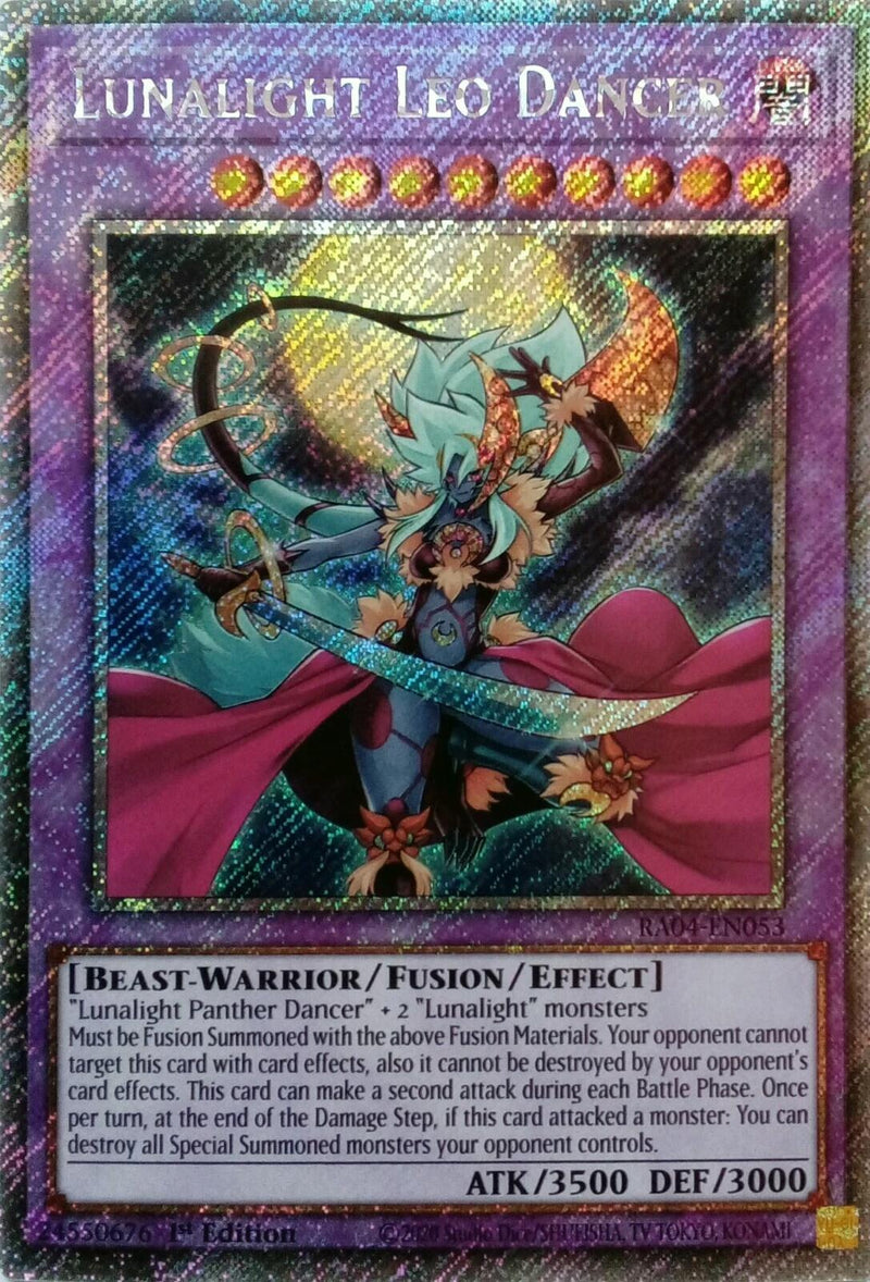 Lunalight Leo Dancer [RA04-EN053] Platinum Secret Rare
