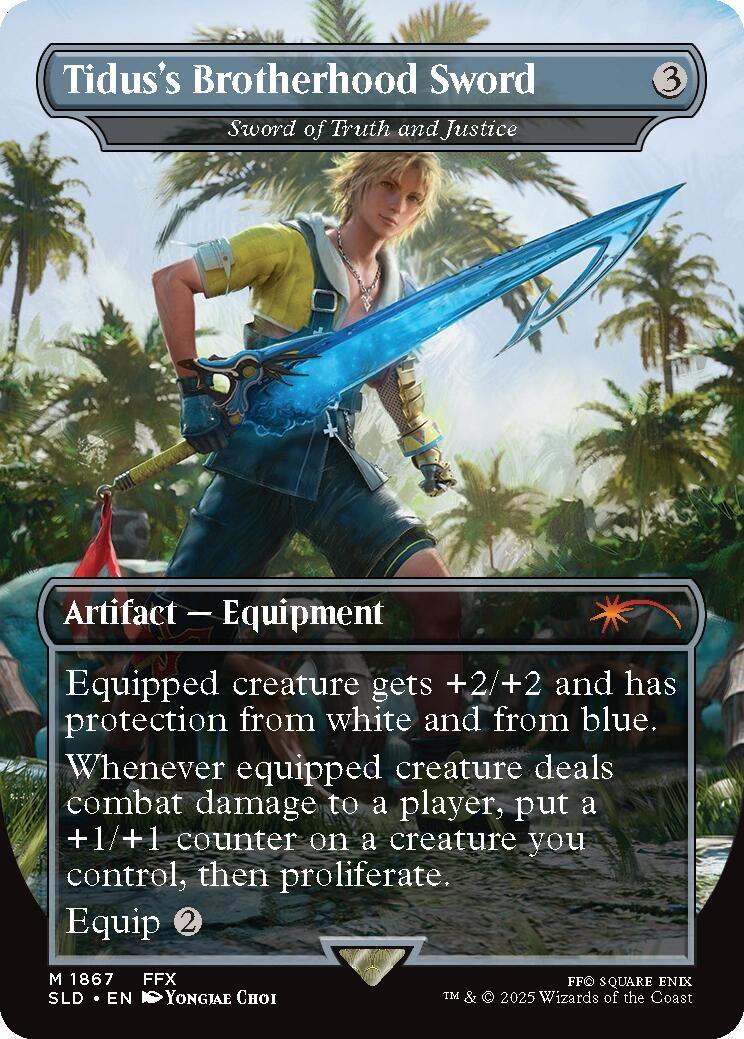 Tidus's Brotherhood Sword - Sword of Truth and Justice [Secret Lair Drop Series]