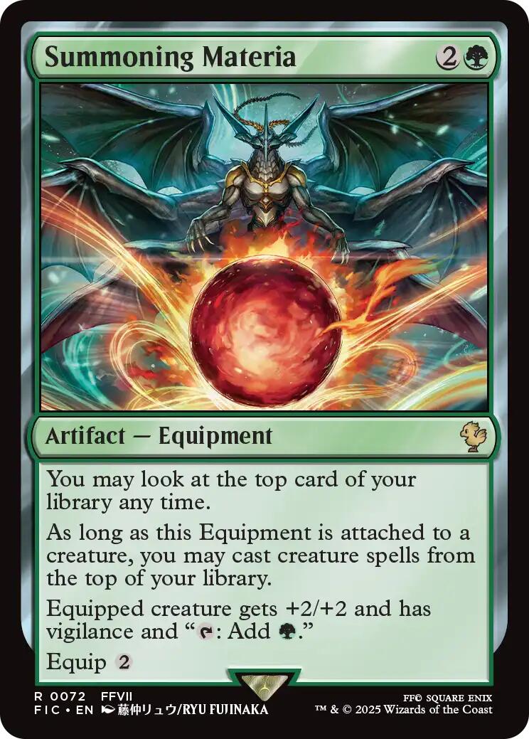 Summoning Materia (Surge Foil) [FINAL FANTASY Commander]