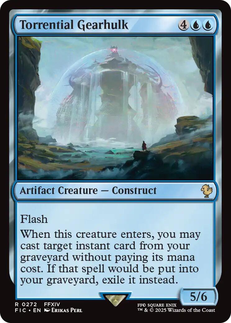 Torrential Gearhulk (Surge Foil) [FINAL FANTASY Commander]