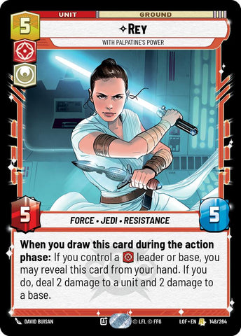 Rey - With Palpatine's Power (148/264) (148/264) [Legends of the Force]