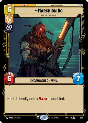 Marchion Ro - Eye of the Nihil (688) (Foil) (688) [Legends of the Force]