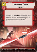 Lightsaber Throw (916) (Hyperspace Foil) (916) [Legends of the Force]