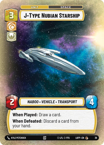 J-Type Nubian Starship (36) (36) [Legends of the Force: Weekly Play]