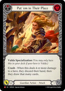Put 'Em In Their Place [MPG018] (Mastery Pack Guardian)  Rainbow Foil