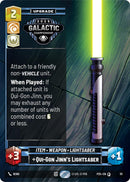 Qui-Gon Jinn's Lightsaber (111) (111) [Organized Play Promos]