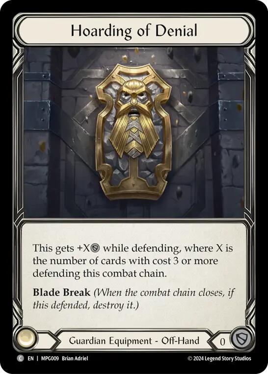 Hoarding of Denial [MPG009] (Mastery Pack Guardian)