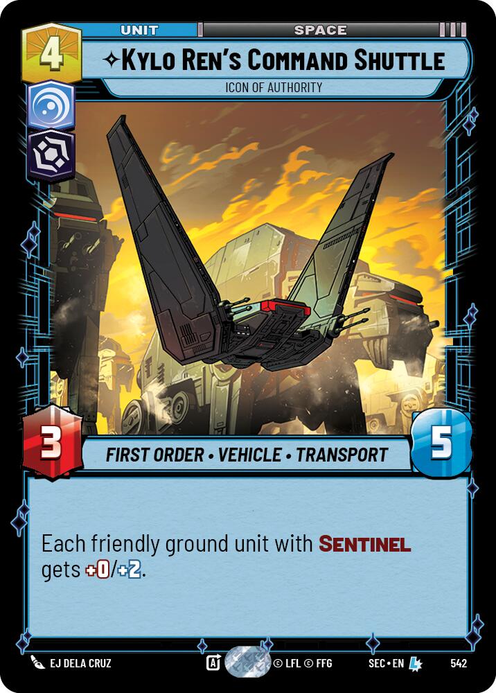 Kylo Ren's Command Shuttle - Icon of Authority (Foil) (542) (542) [Secrets of Power]