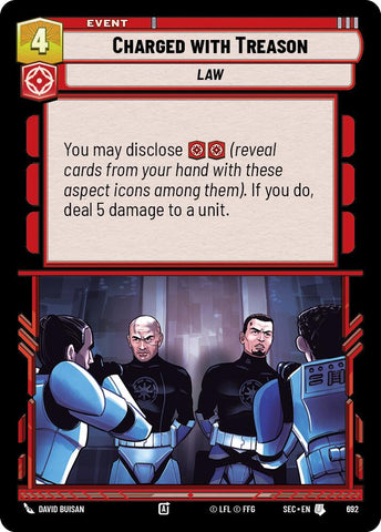Charged with Treason (692) (Foil) (692) [Secrets of Power]
