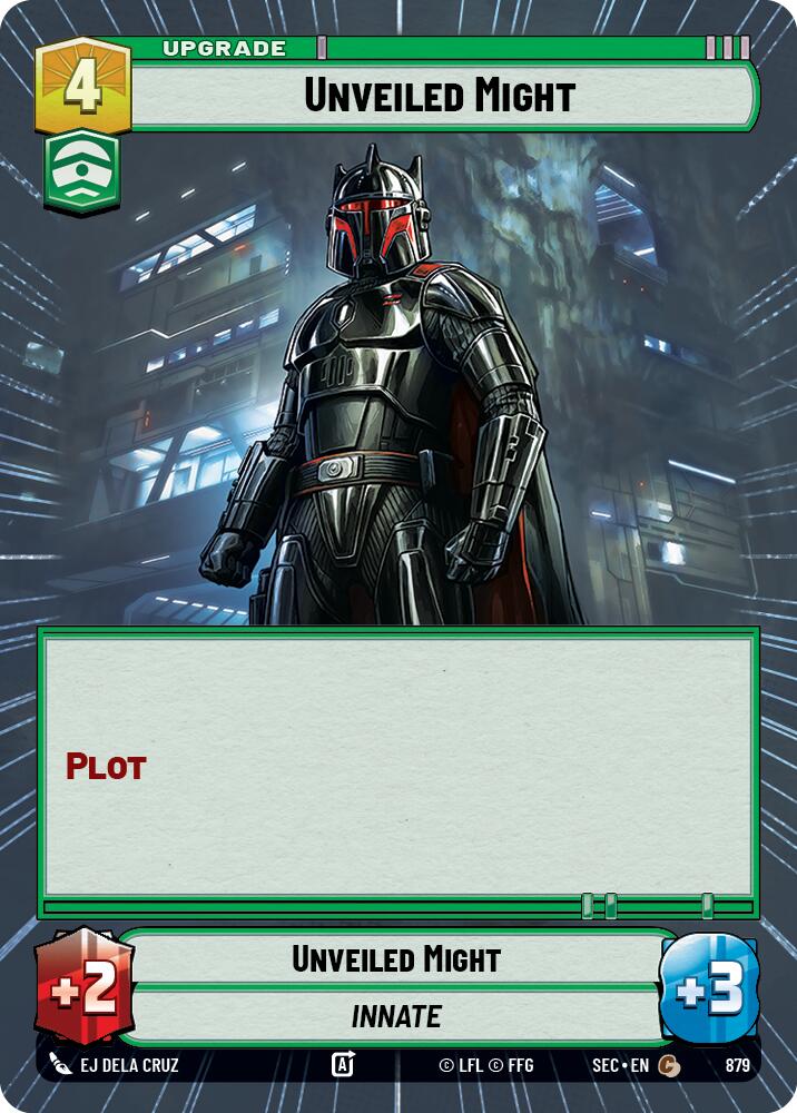 Unveiled Might (879) (Hyperspace Foil) (879) [Secrets of Power]