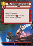 Unauthorized Investigation (937) (Hyperspace Foil) (937) [Secrets of Power]