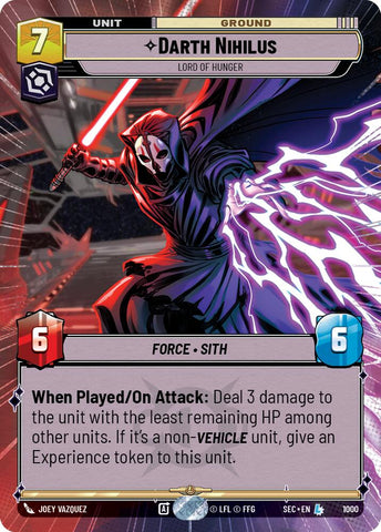 Darth Nihilus - Lord of Hunger (Hyperspace Foil) (1000) (1000) [Secrets of Power]