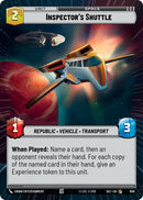 Inspector's Shuttle (1016) (Hyperspace Foil) (1016) [Secrets of Power]