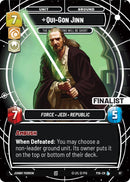 Qui-Gon Jinn - The Negotiations Will Be Short (Finalist) (67) (67) [Sector and Regional Promos: Season 1]